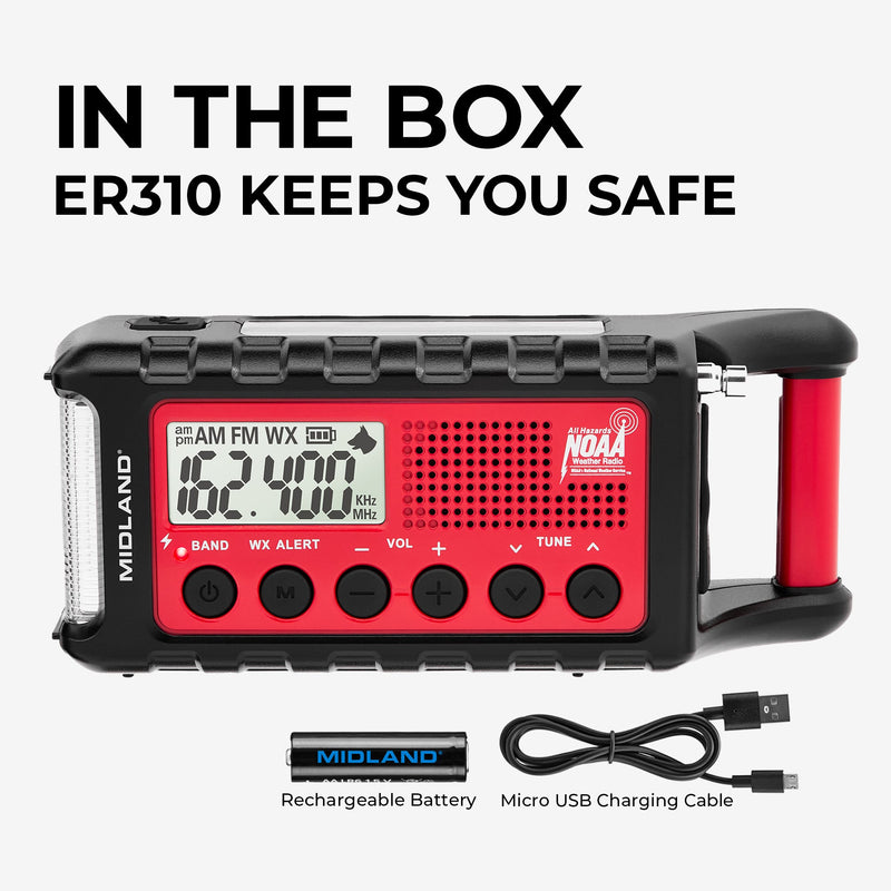 Load image into Gallery viewer, ER310 Portable Emergency Crank Weather Radio - ER310
