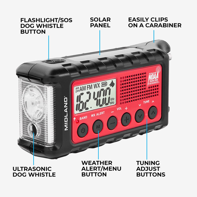 Load image into Gallery viewer, ER310 Portable Emergency Crank Weather Radio - ER310
