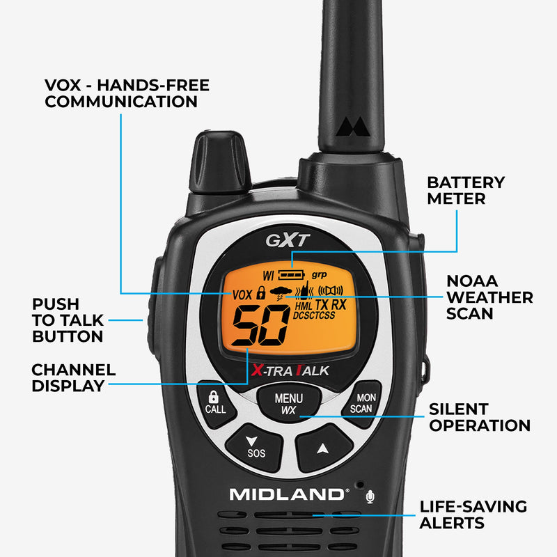 Load image into Gallery viewer, GXT1000 GMRS Walkie Talkie 2-Pack - GXT1000VP4
