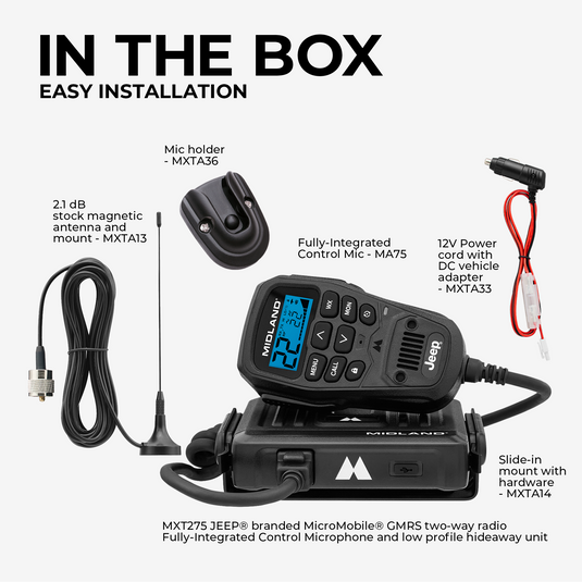 MXT275J 15W MicroMobile GMRS Two-Way Radio