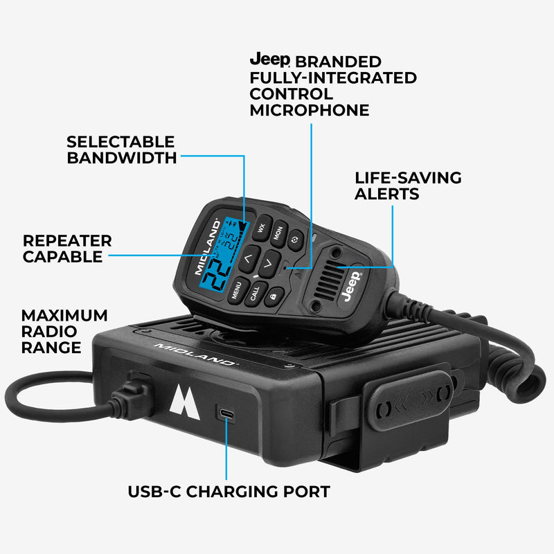 Load image into Gallery viewer, MXT575J 50W MicroMobile GMRS Two-Way Radio | Jeep
