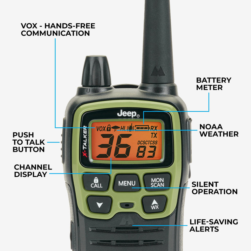 Load image into Gallery viewer, T77VP5 X-Talker Jeep Walkie Talkie Bundle - T77VP5
